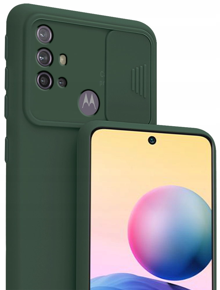

Etui Silicone CamShield Szkło do Moto G10 G20 G30