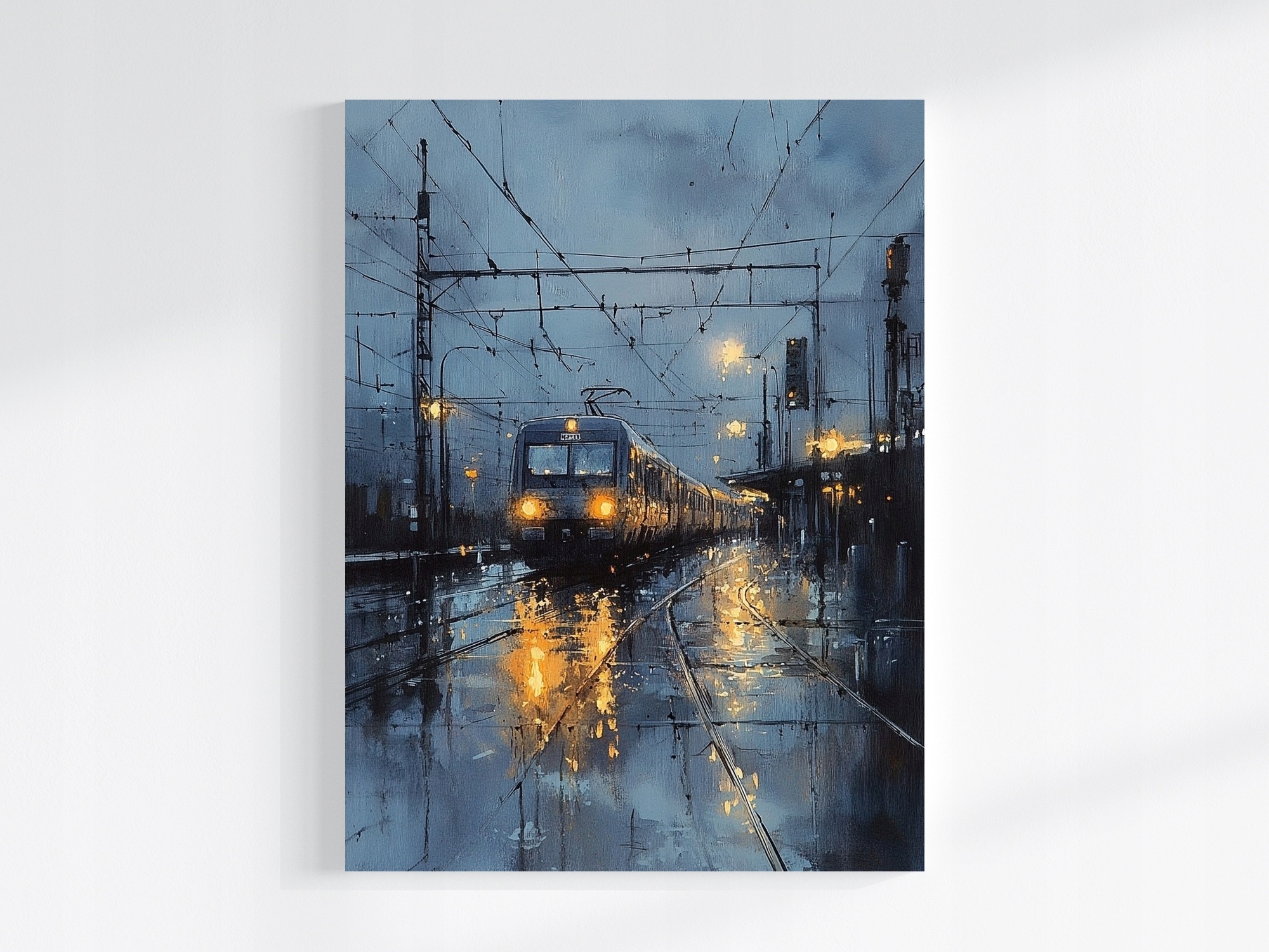 Obraz Na Plátně Canvas Doprava Cesta Železnice Vlak Koleje Nádraží 75x100
