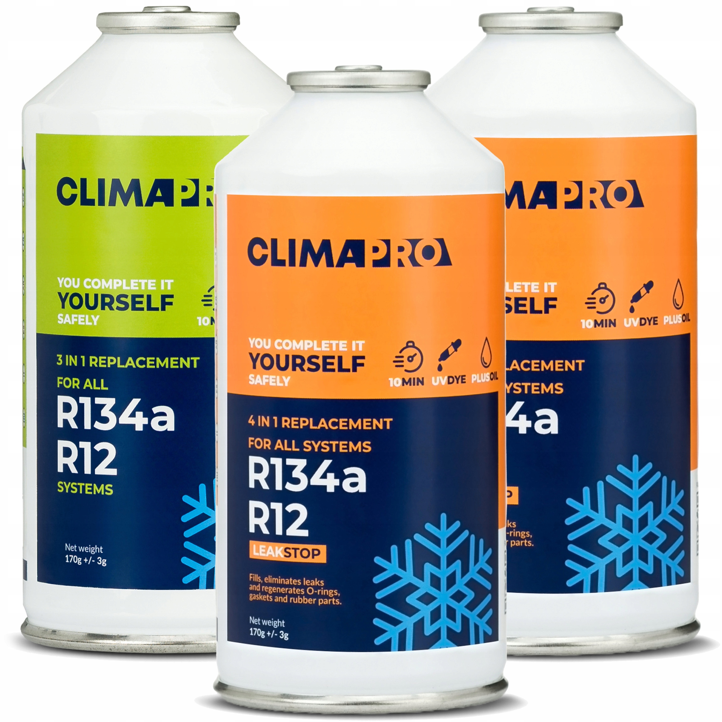 Plyn Pro Naplnění Klimatizace Aut Z R134a 4v1 Činidlo S Těsněním