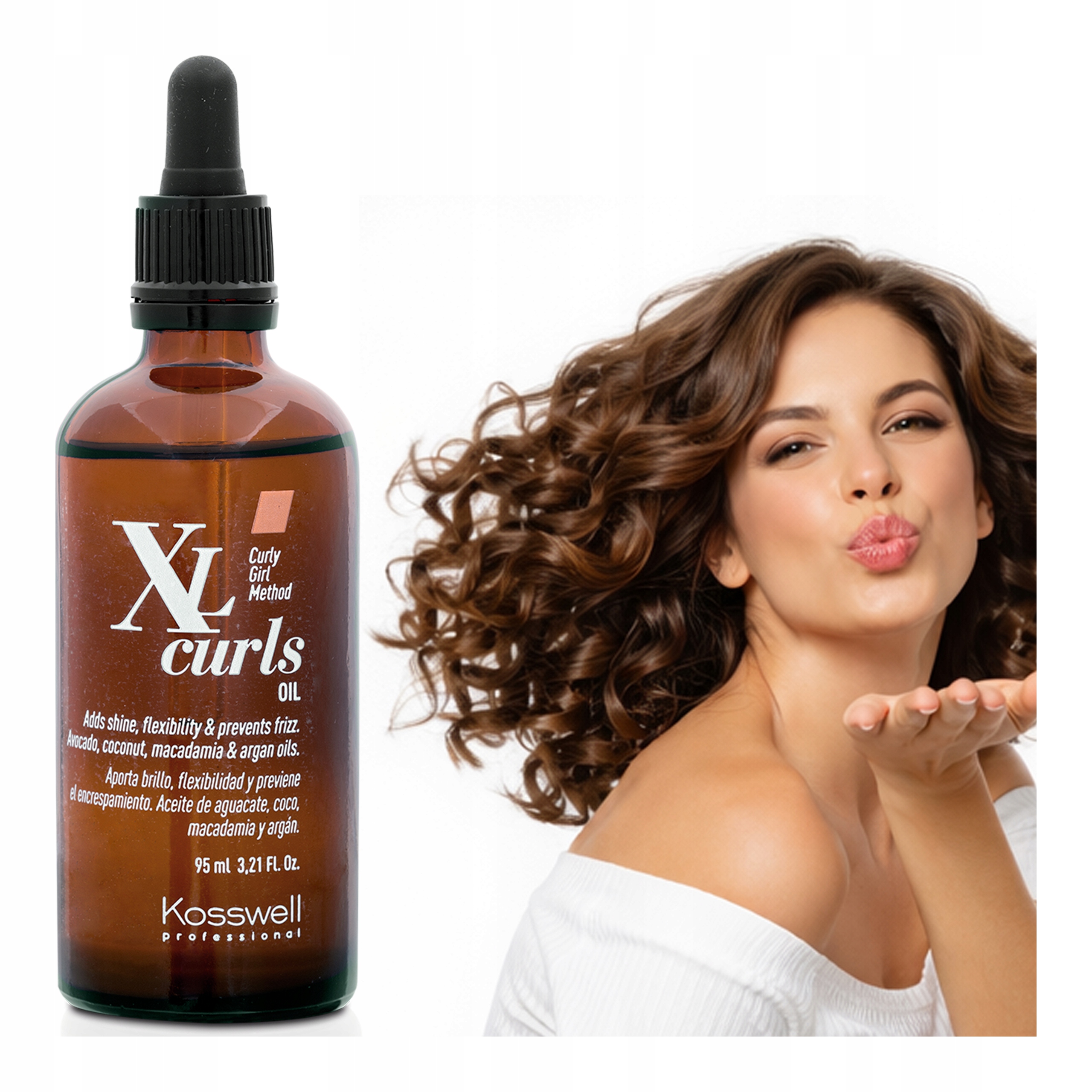 Olej na vlnité kudrnaté vlasy Aktivátor pro kudrnaté vlasy Curls