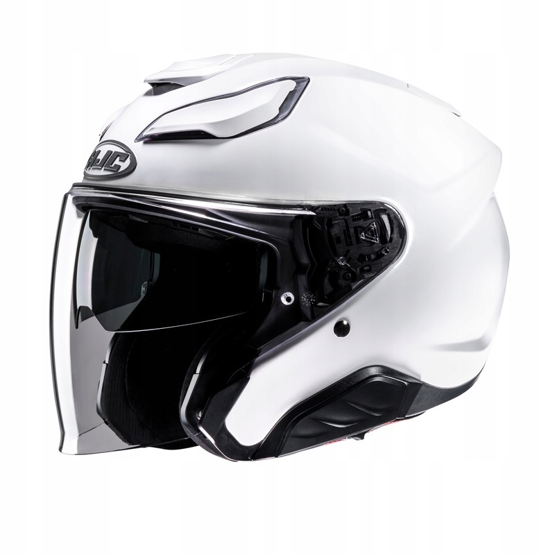 Otvorená Motocyklová Prilba Jett Hjc F31 Solid Pearl White (perleťová Biela)