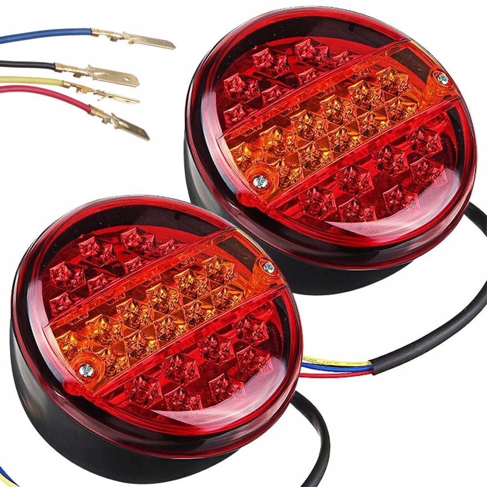 2 Sdružené světlo zadní Led Diodová přívěsná kruhová