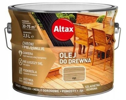 Olej na dřevo 2.5L dub altax