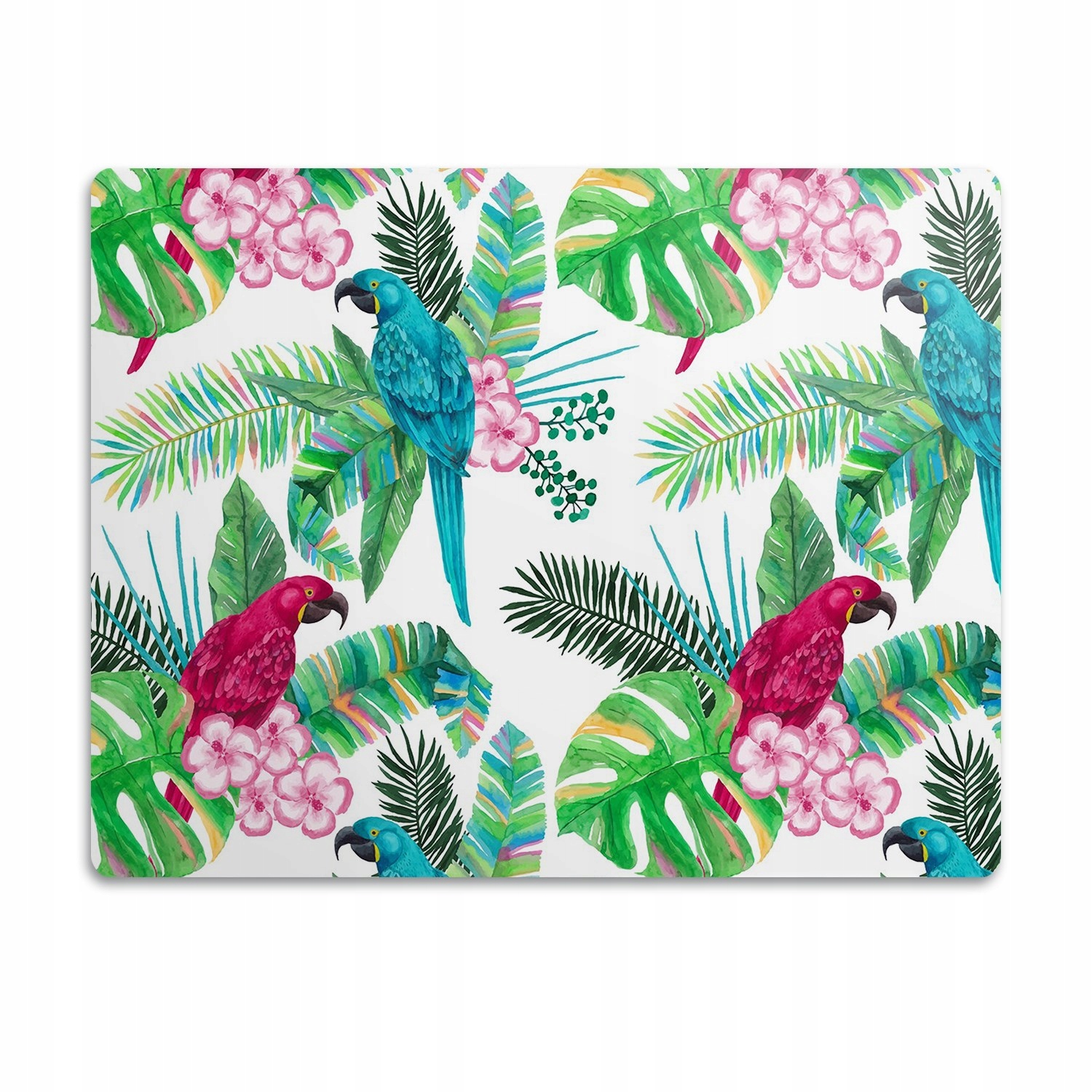 Levně Voděodolná podložka pod misku Mural s papoušky 60x40 cm