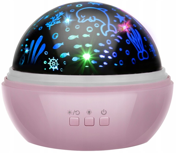 

Lampka Nocna Projektor Gwiazd Obrotowy Usb 2w1