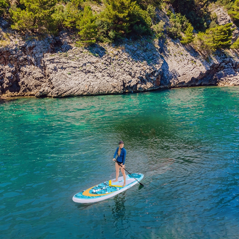 DESKA SUP HUSH DO PŁYWANIA STAND UP PADDLE DMUCHANA POMPOWANA 325CM ZESTAWe Model HUSH