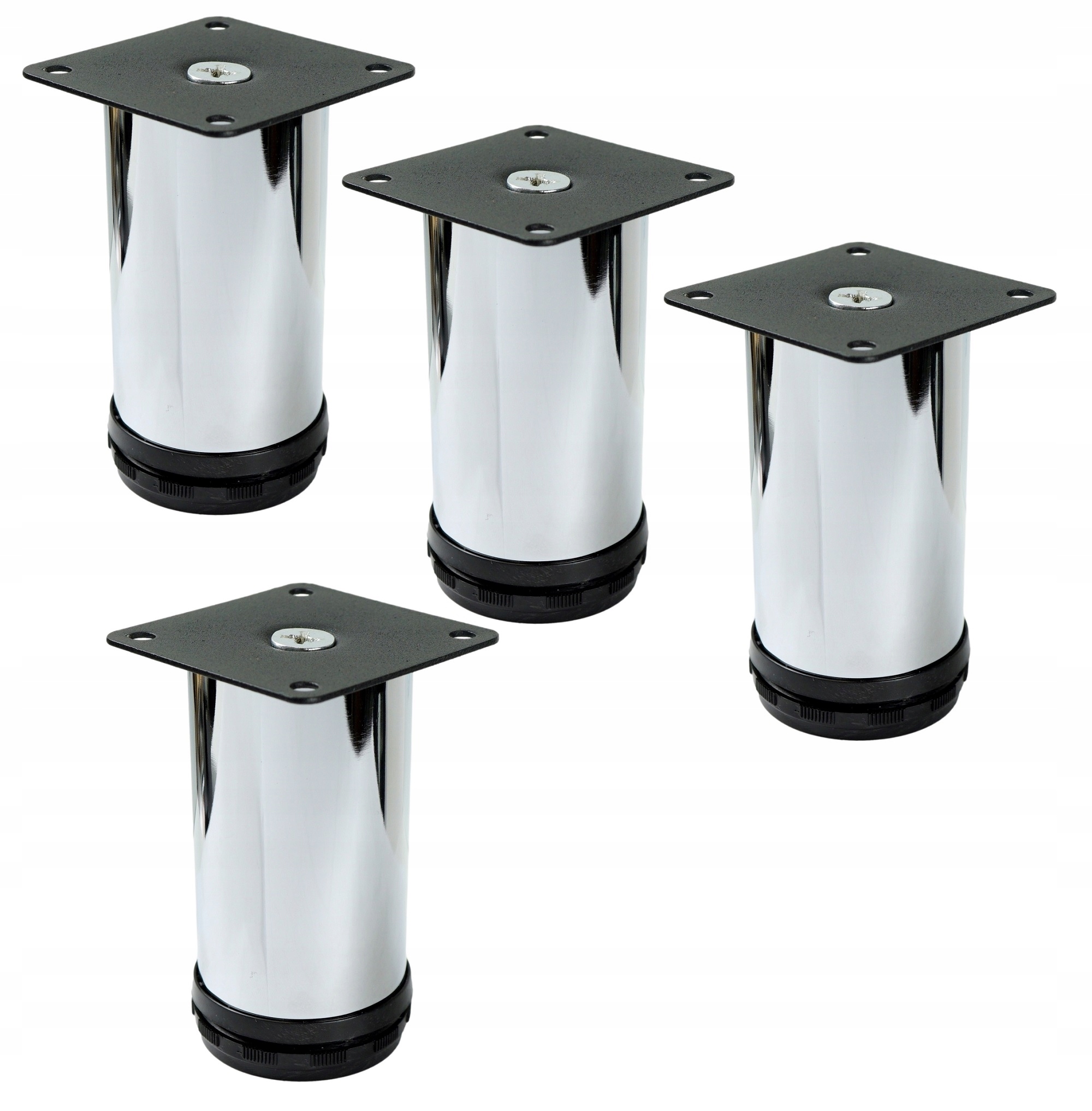 

Noga stalowa, regulowana, chrom, fi 50, 10 cm