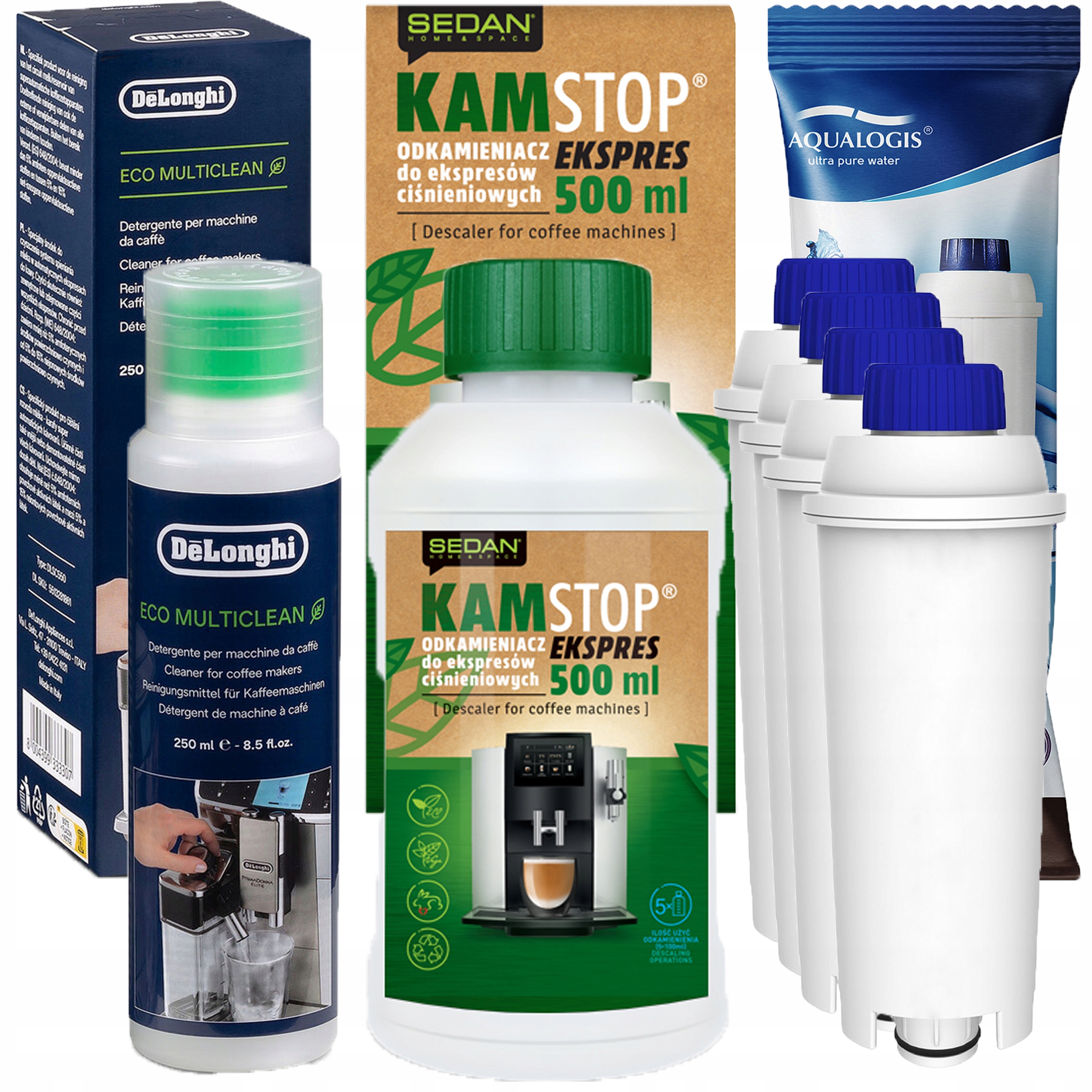 Čisticí prostředek Delonghi Eco MultiClean Odvápňovač 500 ml Vodní filtr