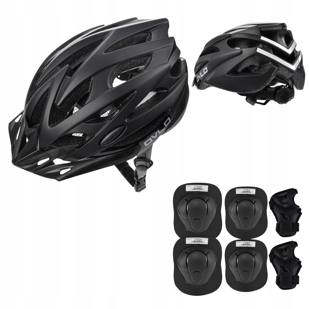 Kask Regulowany Na Rower Hulajnogę Dla Dziecka 55-58 cm Ochraniacze M