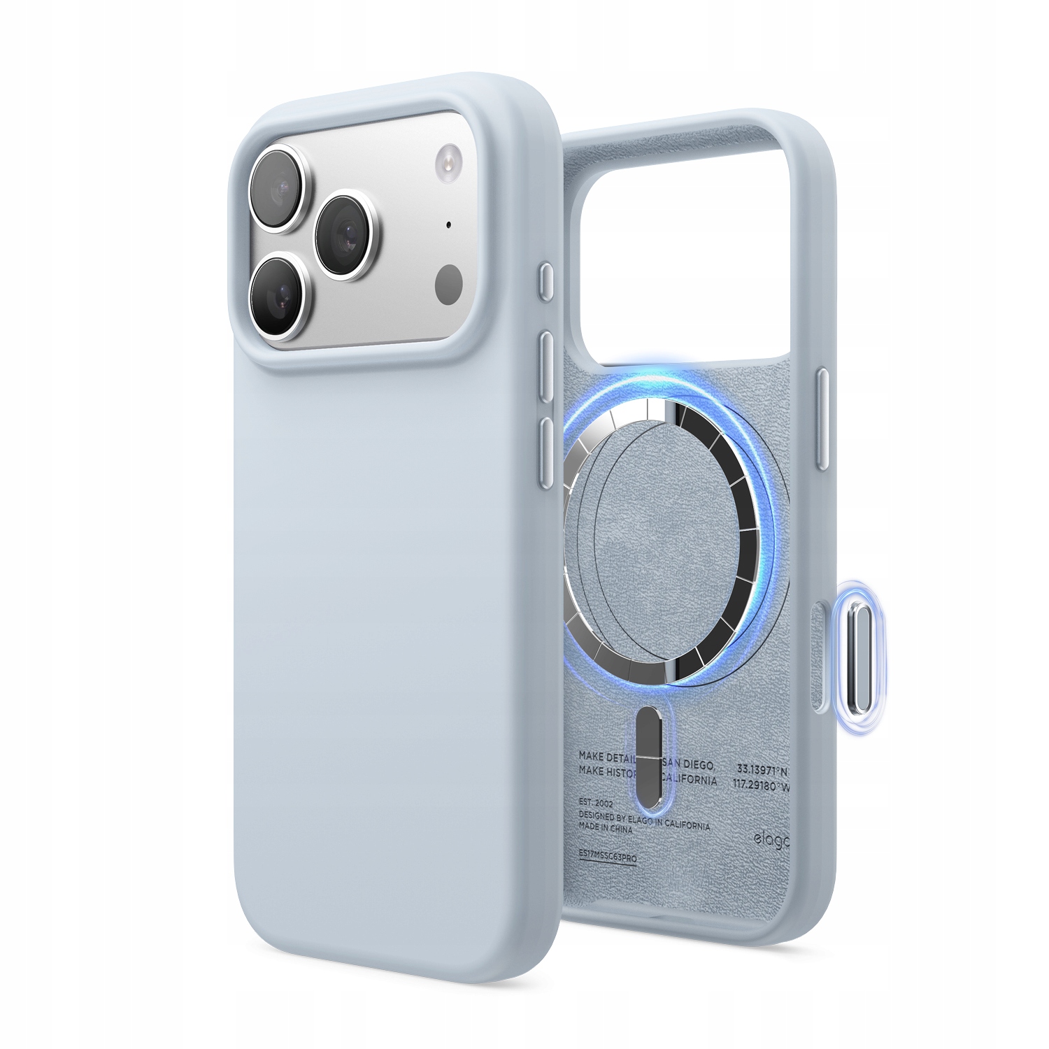 Silikonové Pouzdro s MagSafe Elago pro iPhone 17 Pro Light Blue