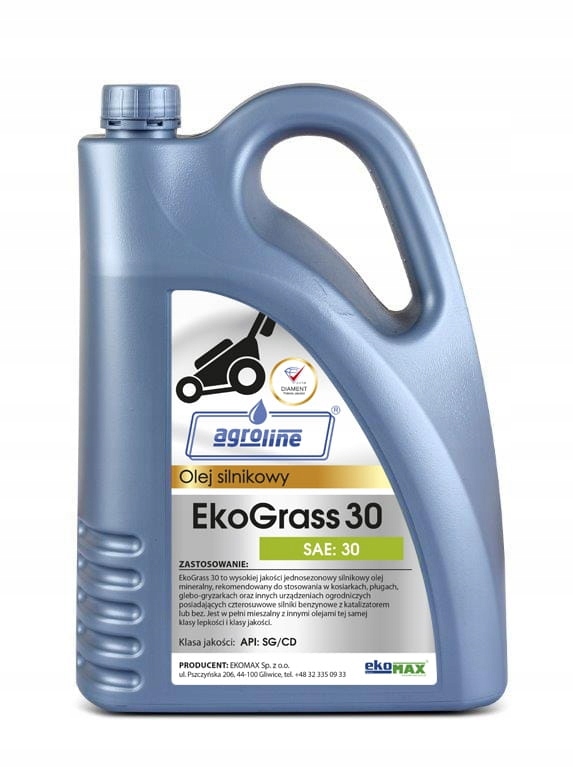 

Olej do kosiarki Eko-grass 30 5 Litry SAE30