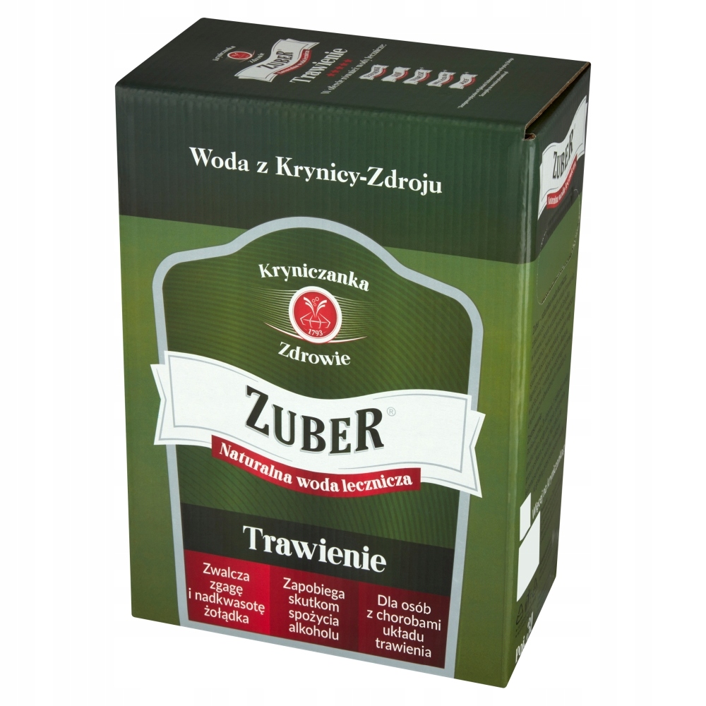 Léčivá Voda Zuber 3 L Krynica Zdrój Přírodní