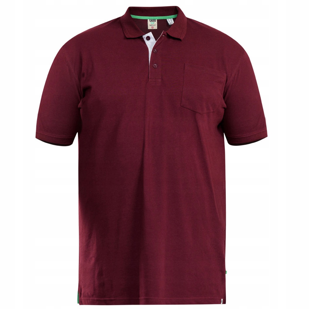D555 polokošile pánská Grant nadměrná velikost 7XL bordó