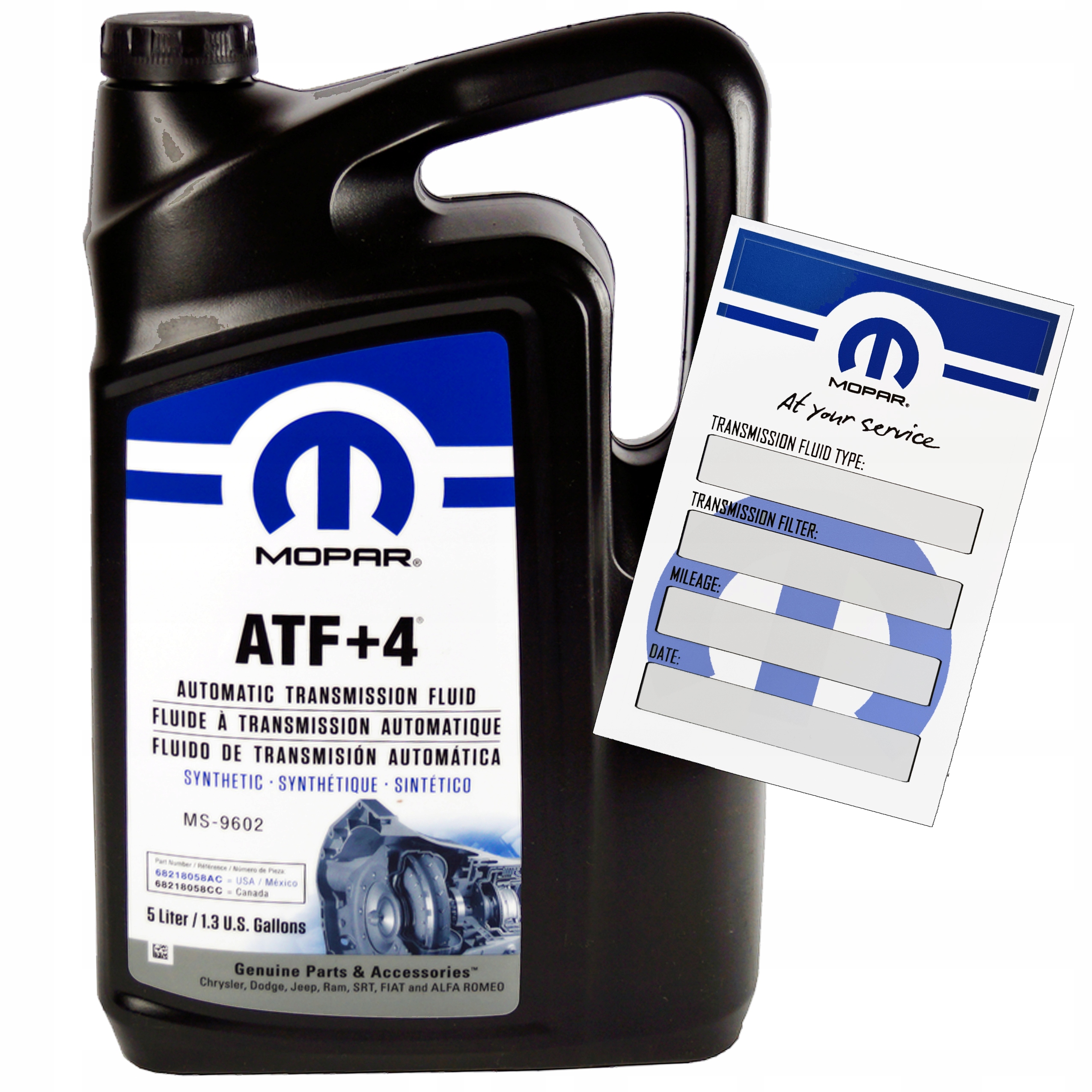 Olej MOPAR ATF+4 5l ČERVENÁ automatická prevodovka