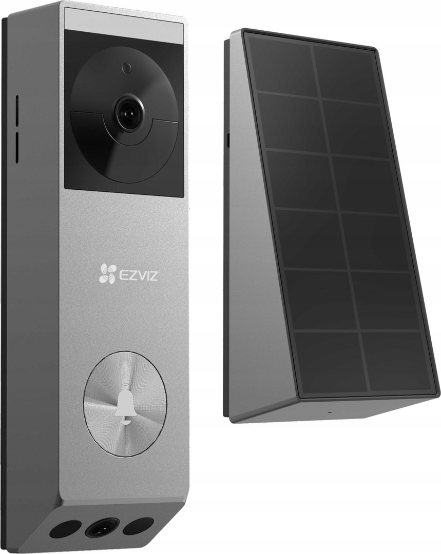 Videovrátnik Ezviz EP3x (3MP+2MP) napájaný batériami so solárnym panelom
