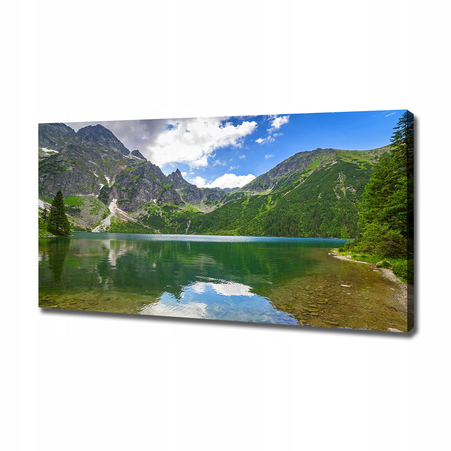 

Foto obraz na płótnie Morskie oko Tatry 120x60 cm