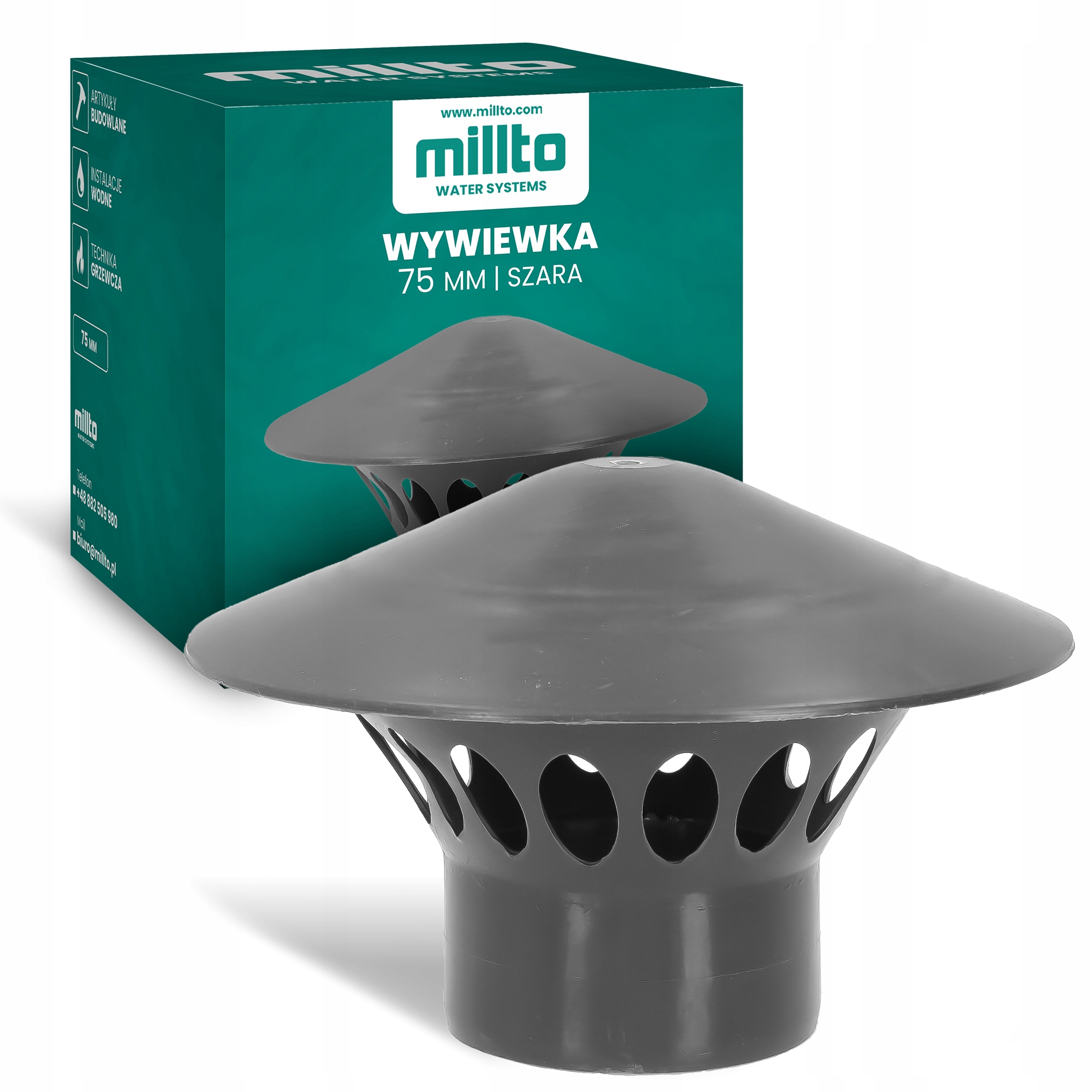 

Wywiewka kanalizacyjna Daszek Kominek 75 Pp