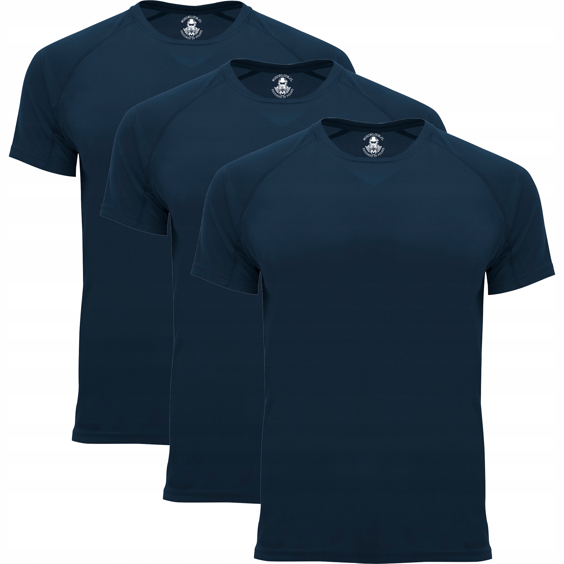 ZESTAW 3szt KOSZULKA T-SHIRT TERMOAKTYWNA SPORTOWA MILITARNA MOROWO XXL