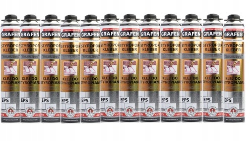 12X Klej do styropianu Xps Eps Grafen 750 ML Zestaw Karton