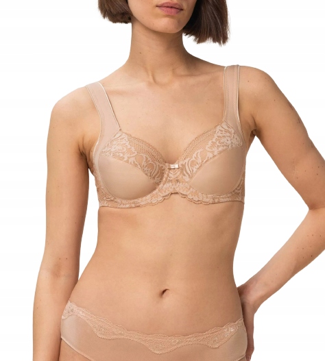 Triumph Modern Lace+Cotton W02 béžová barva 75 D