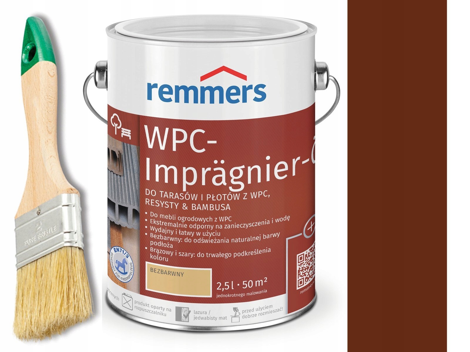 

Remmers Olej do tarasów płotów Brązowy 2,5 L