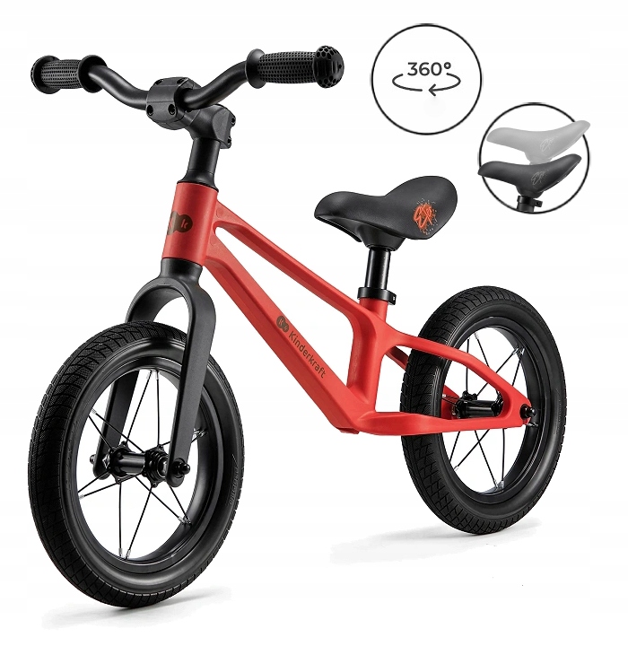 Kinderkraft Lekki Rowerek Biegowy Eter Kierownica 360 Dla Dziecka 2 Lata+