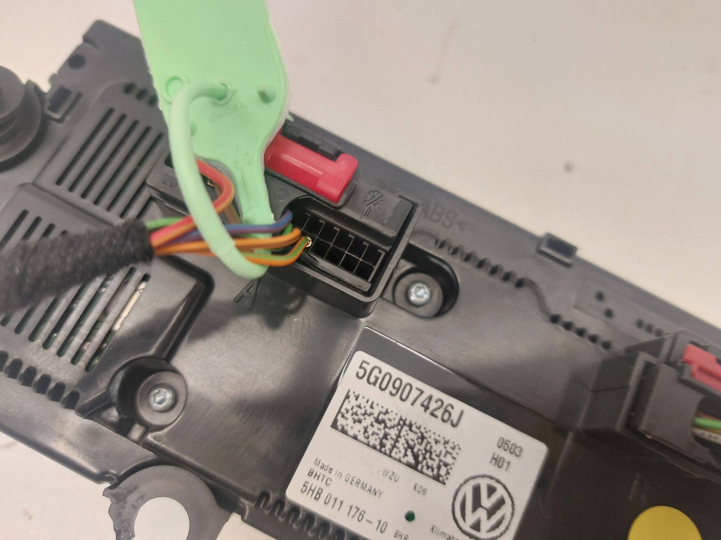 VW GOLF VII 7 PANEL bedienteil klimaanlage 5G0907426J