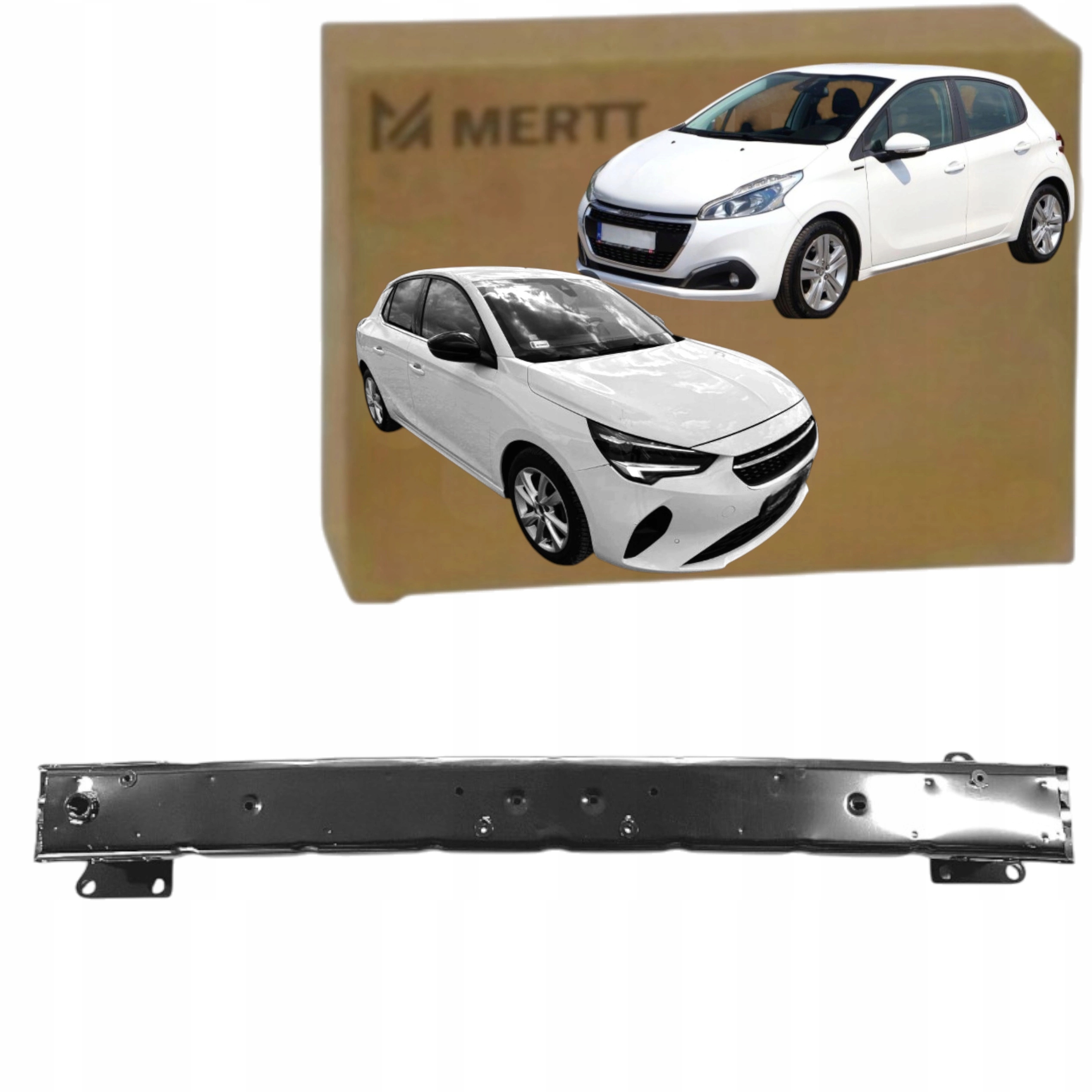 Peugeot 208 Opel Cors F 2018+ zesílení Nosník Nárazníku vpředu