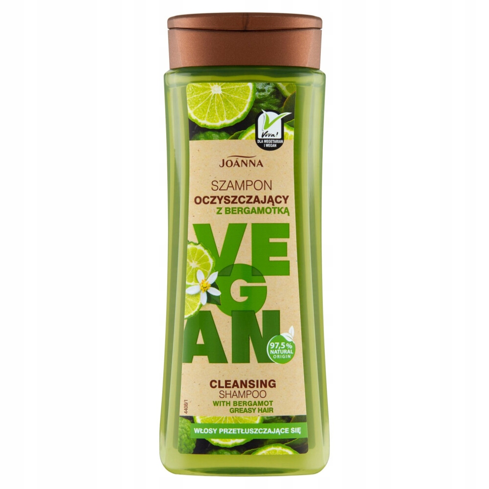 

Joanna Vegan szampon oczyszczający z bergamotką