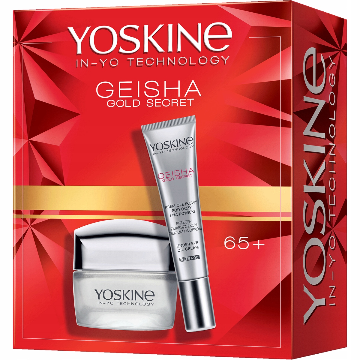 Zestaw Yoskine Geisha Gold Secret Krem do twarzy 65+ i krem pod oczy