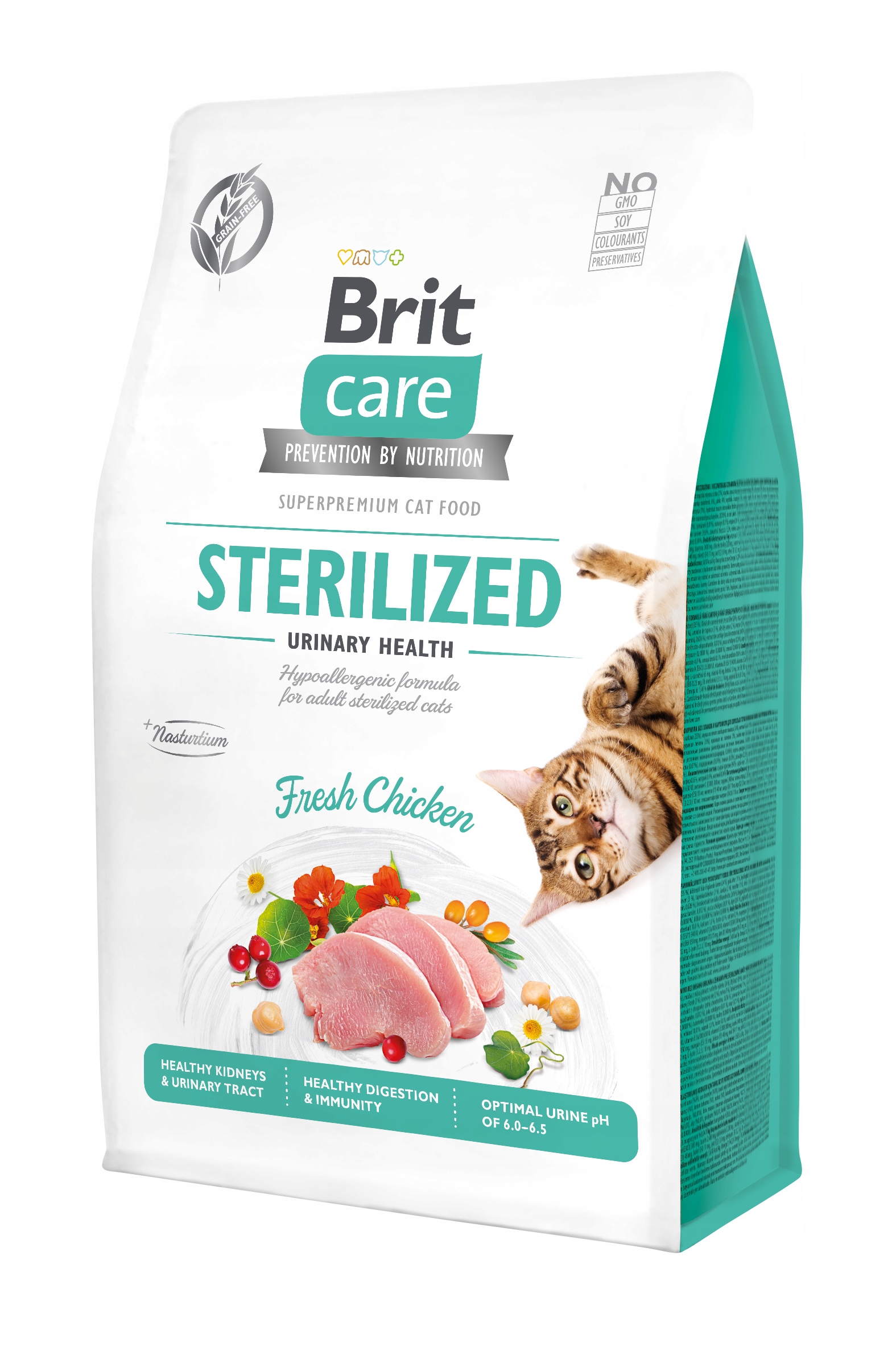 Levně Brit Care Cat Grain-Free Sterilized Urinary Health s kuřecím masem 7 kg