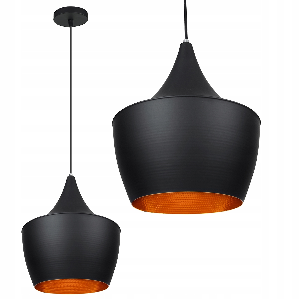 

Lampa sufitowa wisząca Edison Loft Gold E27 Led