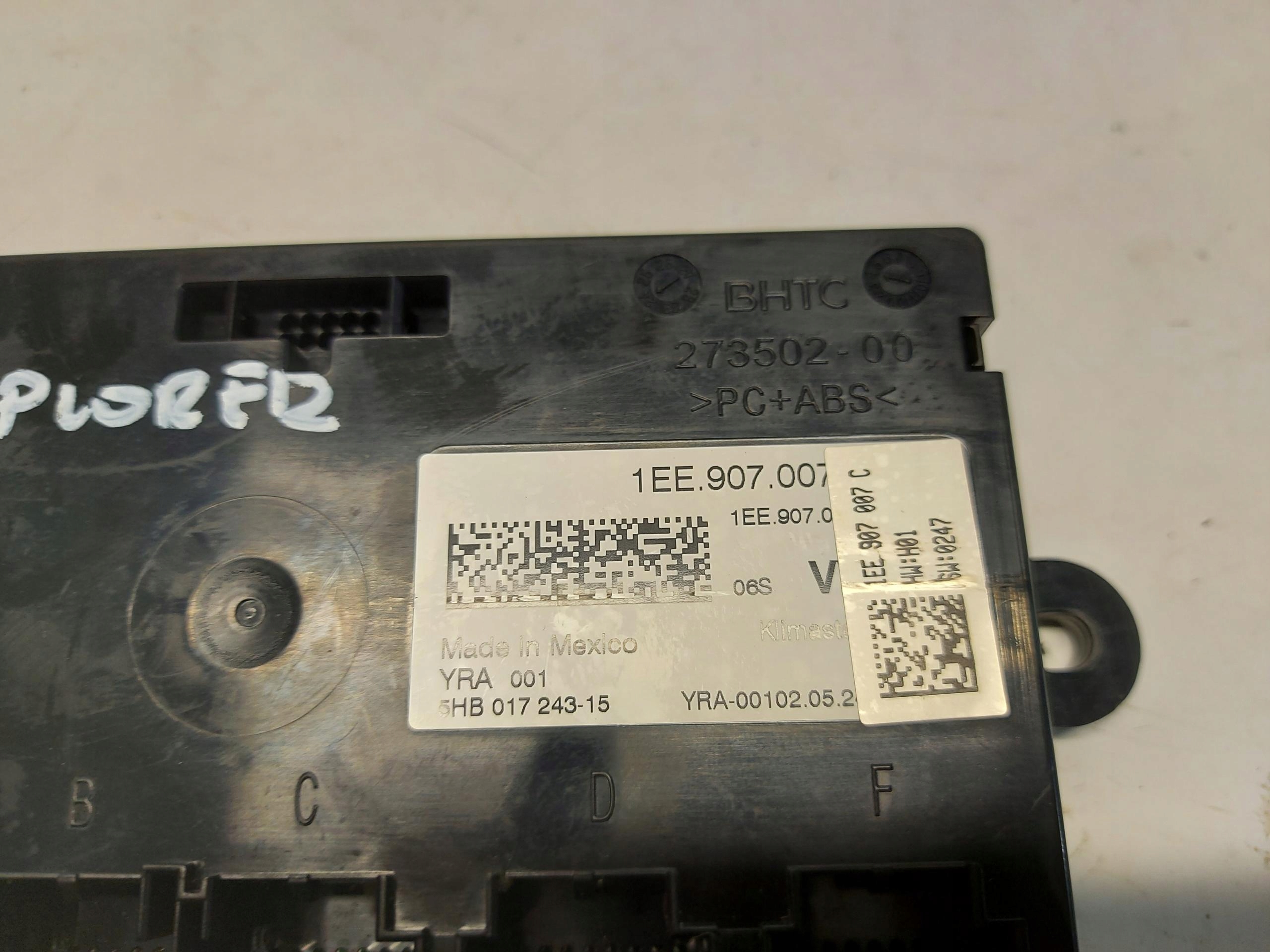 Ford Explorer VII R2KB, modul Bedienteil 1EE907007C
