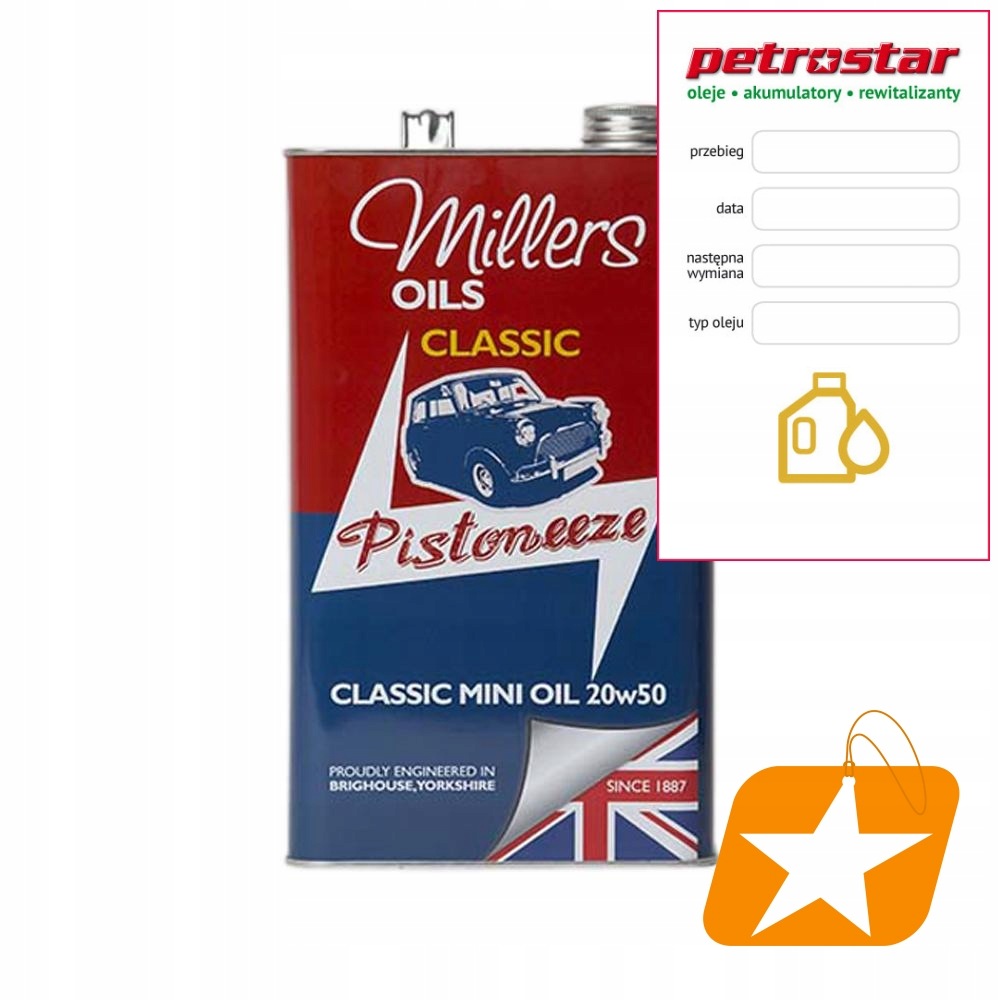 Millers Classic Mini 20V50 5 L Historická Auta