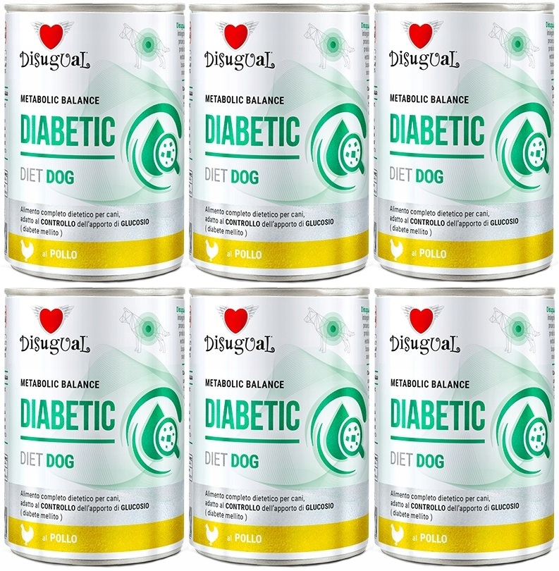 Disugual pro psa Mokrá dieta Diabetic Kuře 6 x 400 g Cukrovka