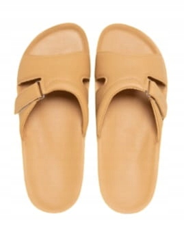 Klapki skórzane Dr Luigi beż [ Rozmiar 38 ]