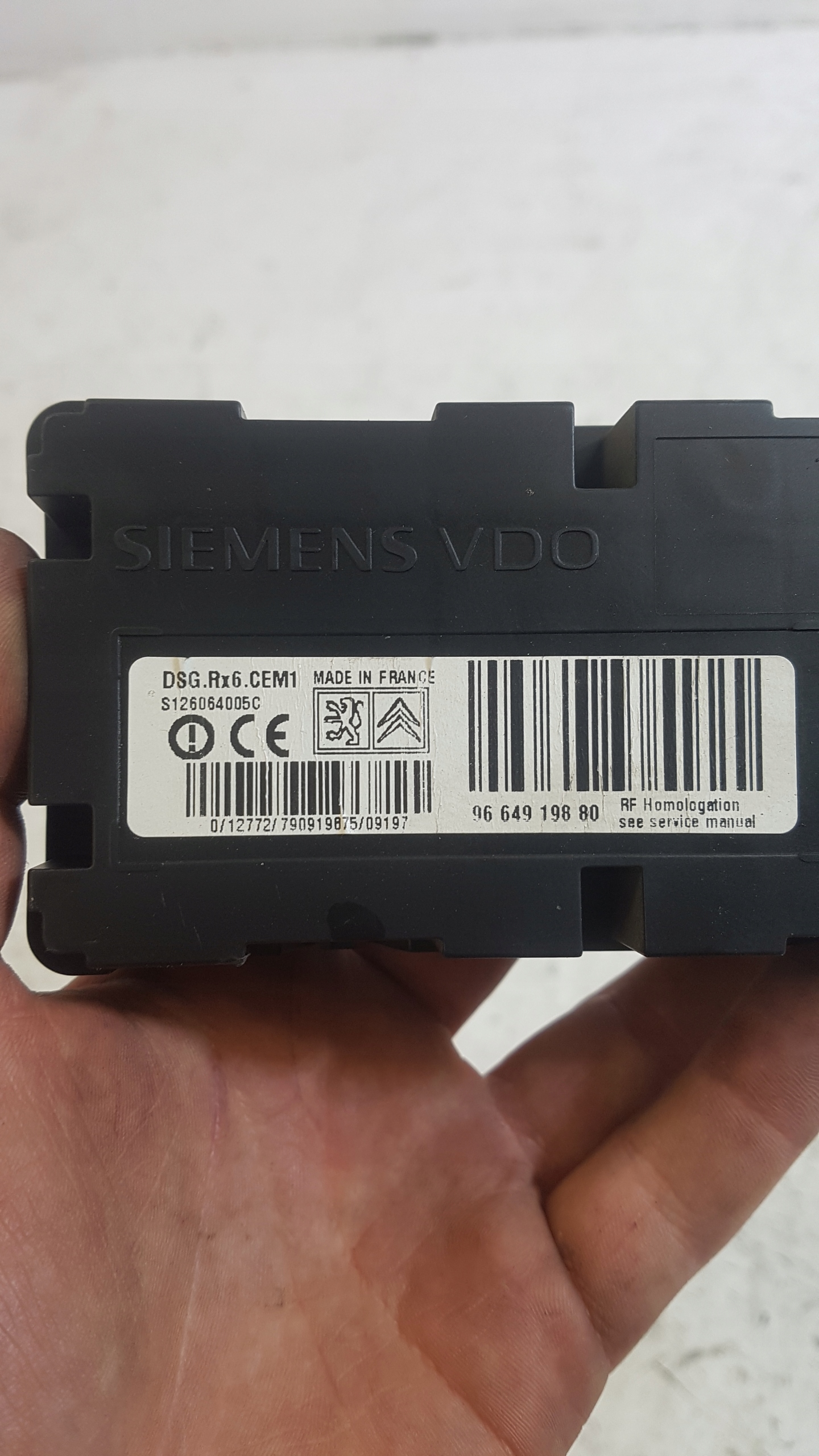 module control unit ECU CITROEN C5 III 9664919880