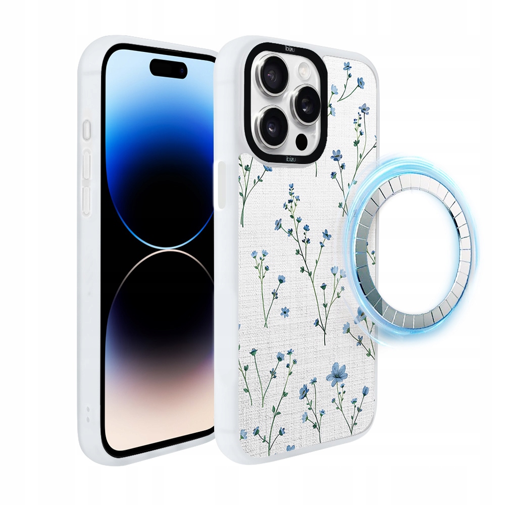 Pouzdro pro iPhone 14 Pro Max Ibizu DropGuard Matt s MagSafe, Modrý sen