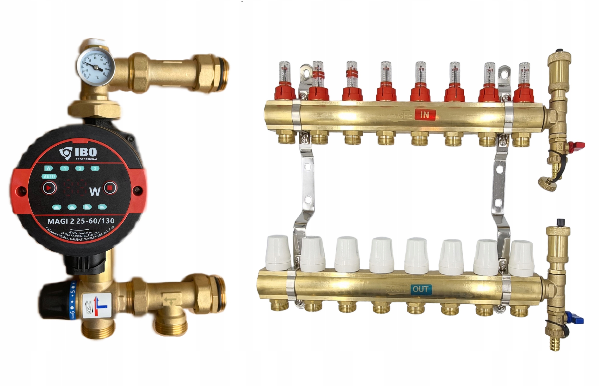 Rozdeľovač Podlahy 8 Čerpacia Skupina Magi 2 25-60/130 Goshe