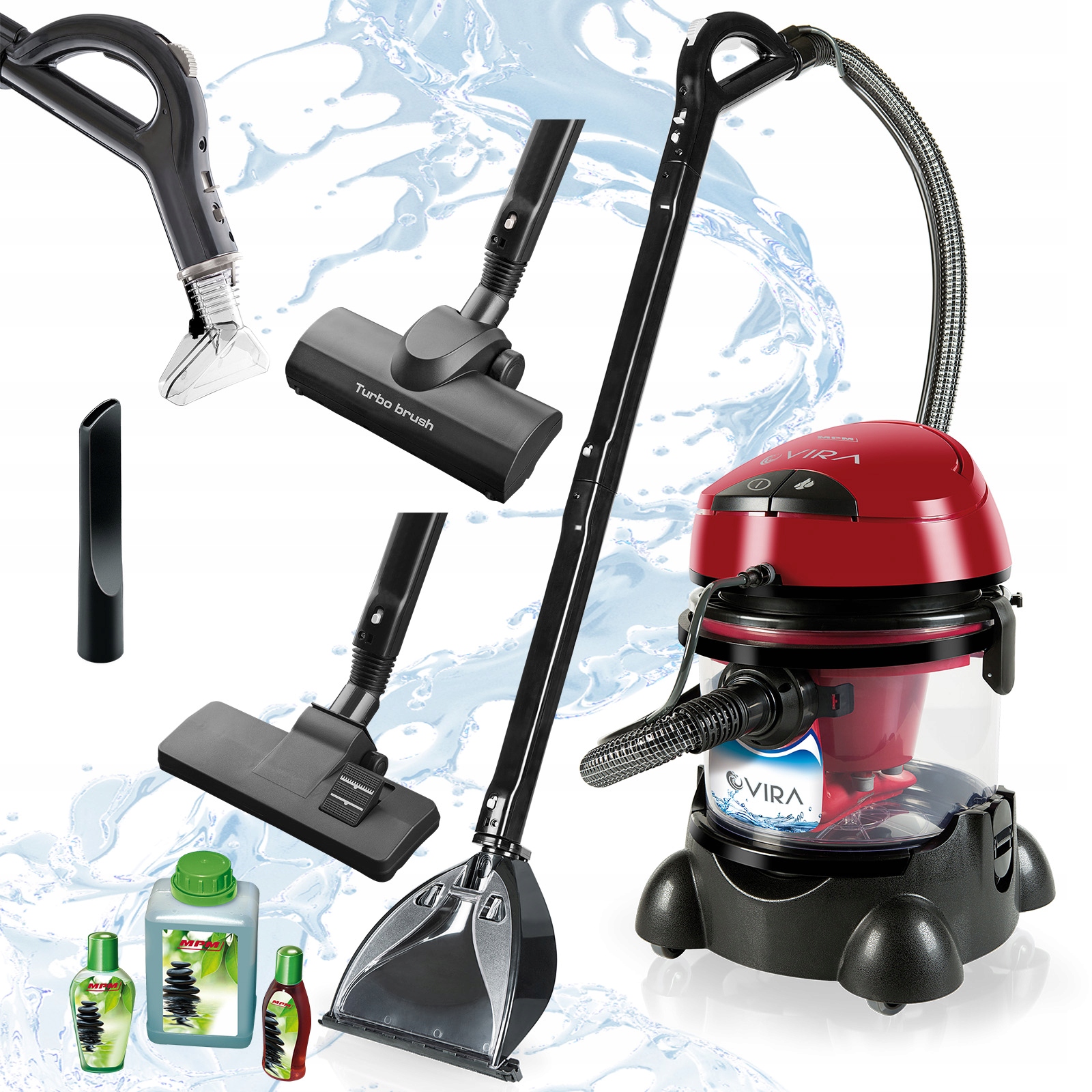 Odkurzacz piorący wodny Vira Mpm MOD-22 Zbiornik na wodę 10L 2400W