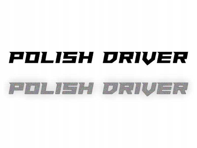 POLISH DRIVER - Naklejka na samochód na auto - ODB