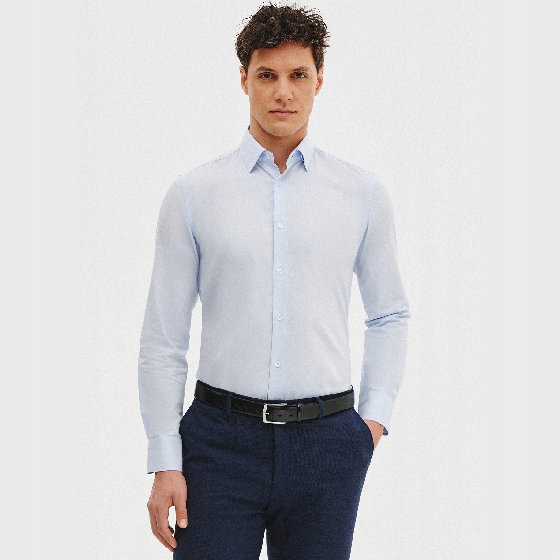 Elegantní modrá pánská košile Pako Lorente vel