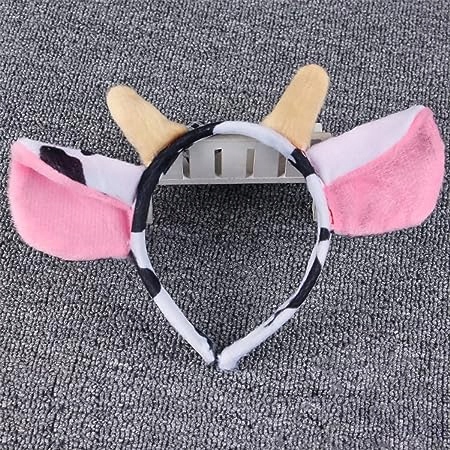 OPASKA NA GŁOWĘ USZAMI KROWYMI OPASKA DO WŁOSÓW Kolor bezbarwny