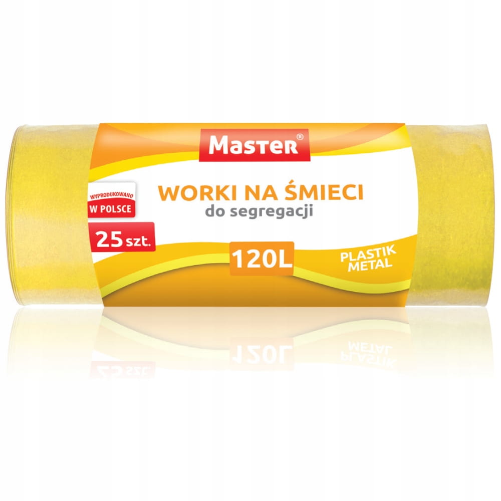 Levně 4X Master Pytle na odpadky žluté, Ldpe, 120L A’25 S227