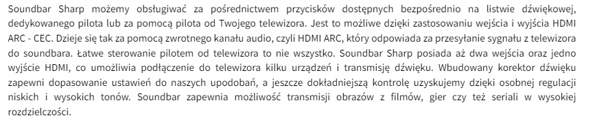 Soundbar Sharp HT-SBW182 2.1 160 W czarny Marka Sharp