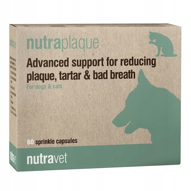 Nutravet Nutraplaque For Dogs & Cats 60 kapslí