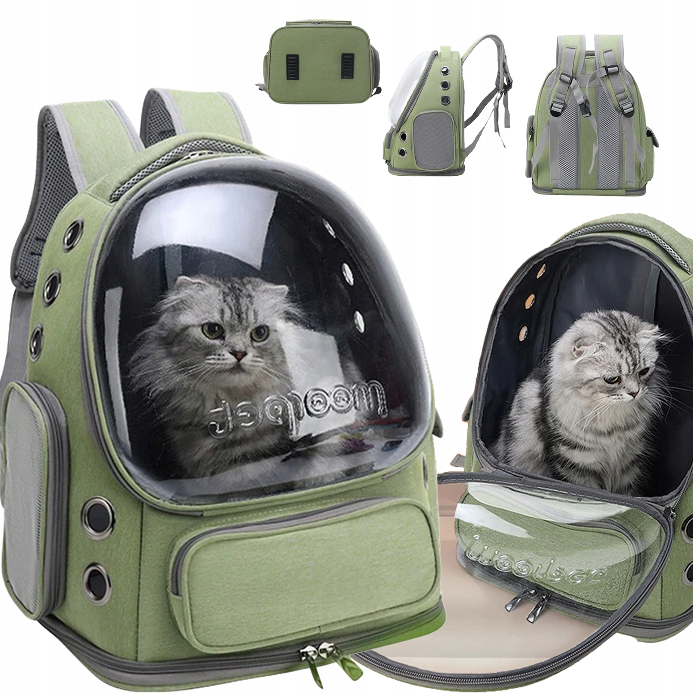 Levně Taška Pro Kočku A Psa, Přepravní Krabička Pro Zvířata Průhledný Batoh