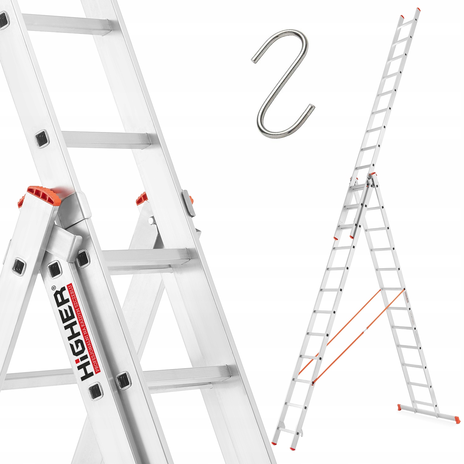 Drabina Higher aluminium 3 x 12 do 150 kg