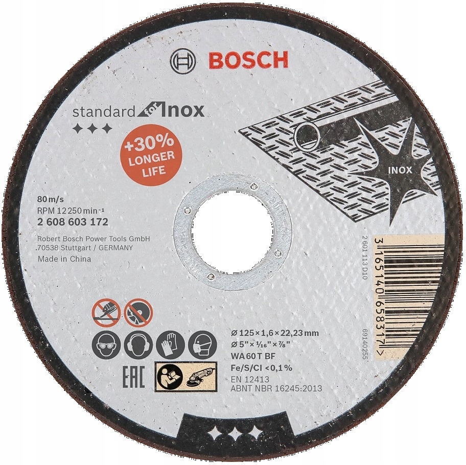 

Bosch Tarcza Do Metalu Nierdzewki 125 x 1,6 mm