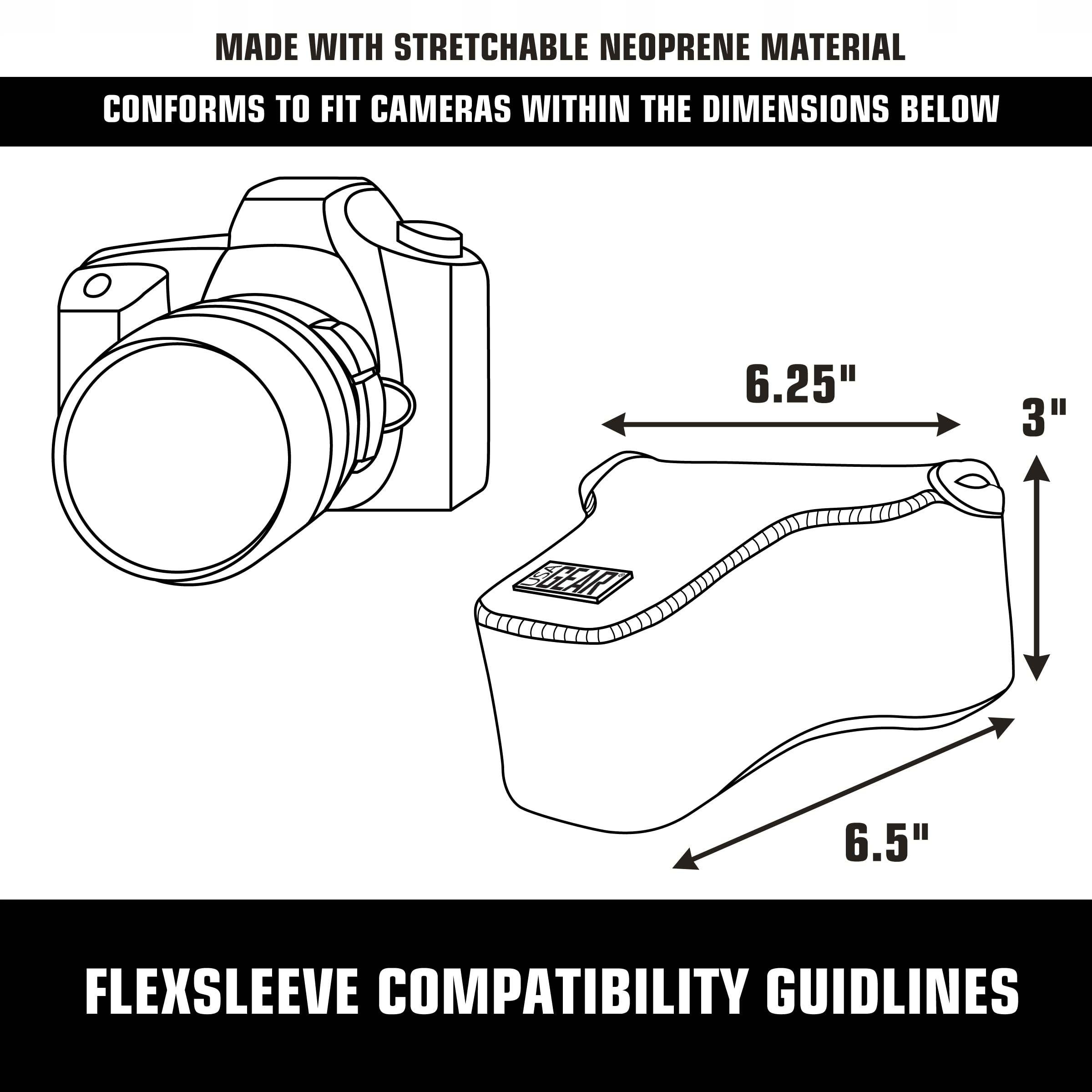 USA GEAR Torba Na Aparat DSLR Neoprenowa Do Nikon Canon Pentax Geometryczne — miniatura 9